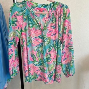 Lilly Pulitzer Elsa Silk Top